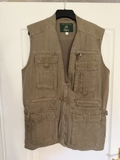 Orvis Fly Fishing Vest Waistcoat Gilet Khaki Size M