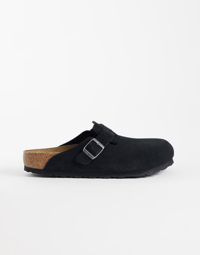 Black birkenstock boston suede - birkenstock,