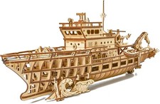 3D Wooden Yacht Model Kit with