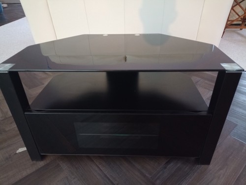 Glass corner stand with - glass,