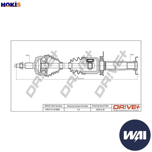 Drive shaft dp2110 0964 for - dp2110.10.0964,