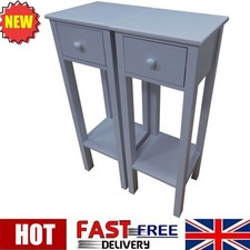 Set of 2 Bedside Table, Sofa Table for Living Room and Bedroom