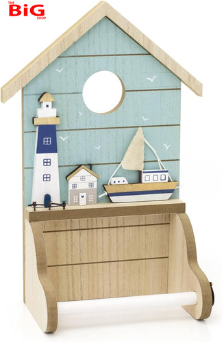 Nautical bathroom toilet - bathroom, roll