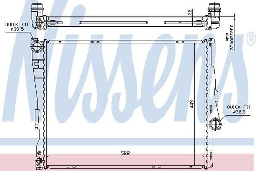 Nissens radiator for bmw - nissens,