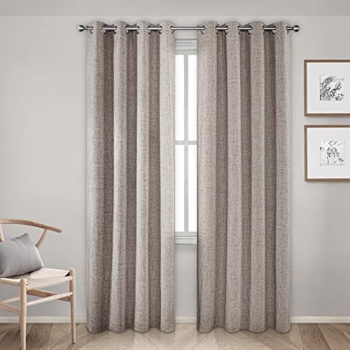 Cucraf beige linen curtain - beige,