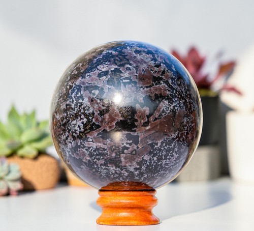 Indigo gabbro sphere 165mm - gabbro,