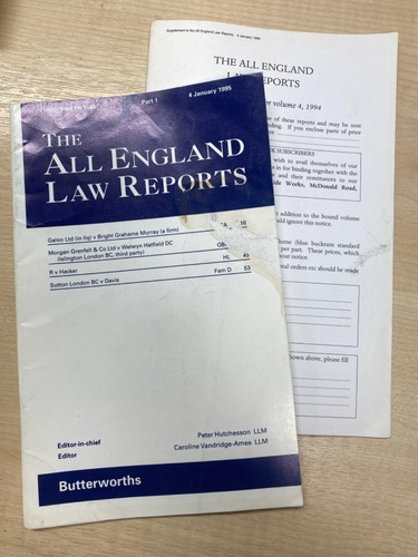 The all england law - the,