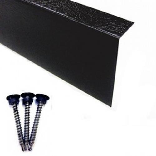 Rubber roofing shed trim metal - rubber,