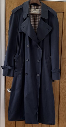 Aquascutum vintage navy cotton - vintage,