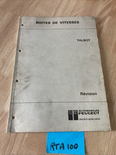 Peugeot talbot gearbox - talbot,