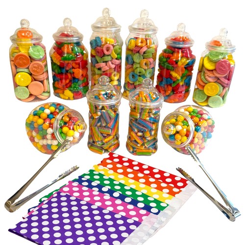 Plastic sweet jar party pack - plastic,