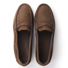 Dubarry Belize Women’s Slip On Deck Nubuck Leather Shoes Colour Cafe, RRP £129