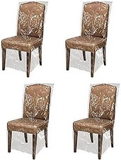 4 Pcs Clear Plastic Chair