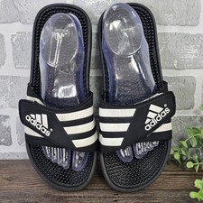 Adidas Adissage Black White