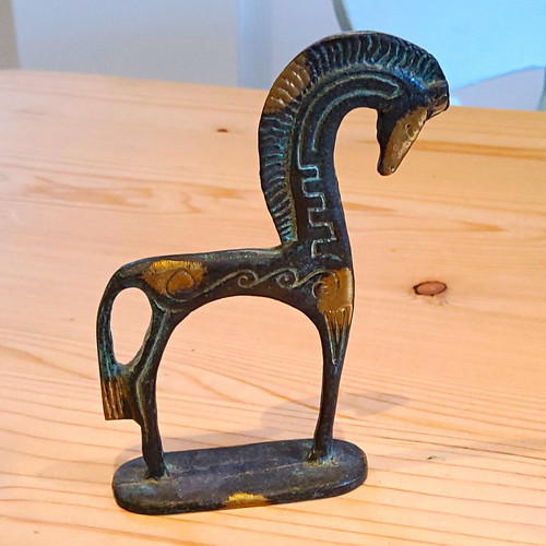 Handmade greece bronze - greece, horse