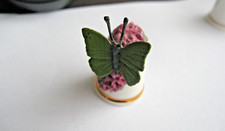 STERLING CLASSIC BUTTERFLY AND FLOWER THIMBLE