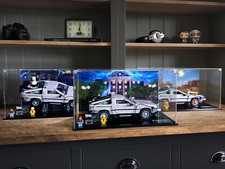 BRIXBOX Display case for LEGO® Back to the Future Time Machine Delorian - 10300