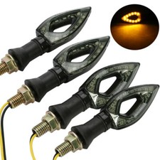 4x AMBER 12 LED MOTORCYCLE