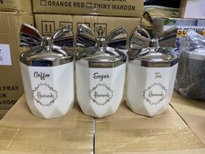 Harrods Tea Coffee Sugar Jar