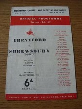 23/09/1961 Brentford v