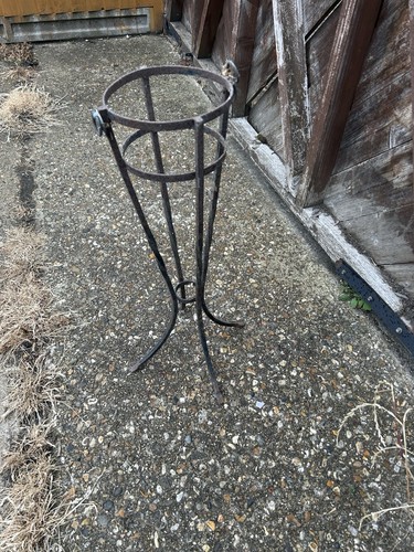 Old metal umbrella - old, stand
