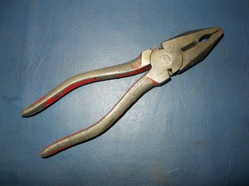 Vintage pliers red - vintage, handle