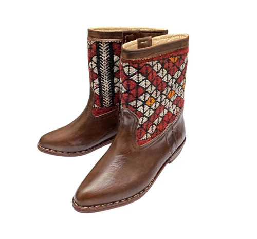 Handcrafted brown genuine - handcrafted,
