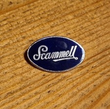  VINTAGE SCAMMELL TRUCKS/BUS NAVY BLUE ENAMEL PIN BADGE