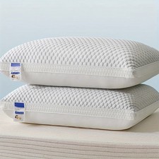 2X Shredded Memory Foam Pillow Orthopedic Cooling Pillow Neck Back Support Firm