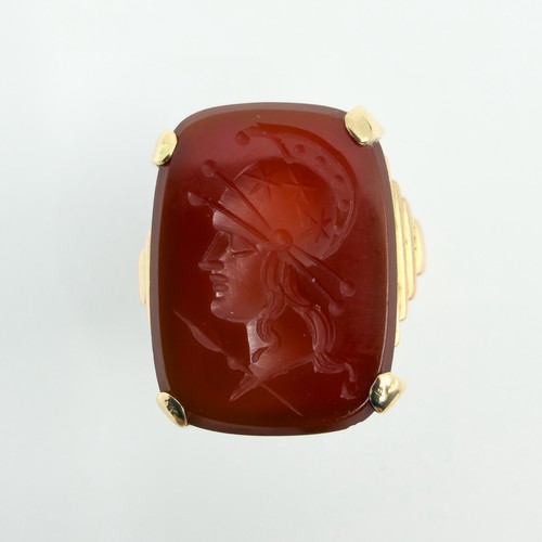 Antique 9ct gold - gold, left