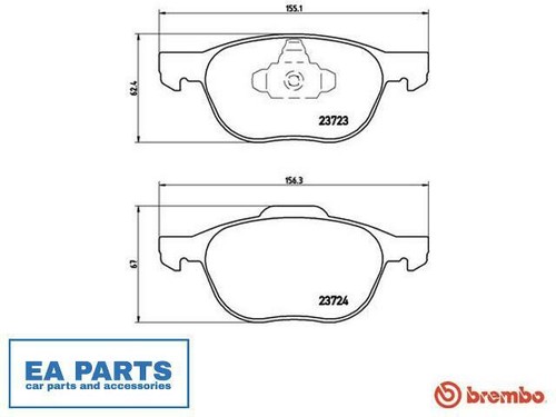 Brake pad set disc - brake, for