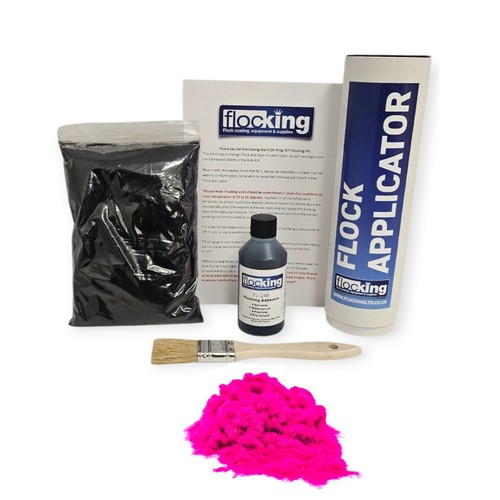 Flocking kit fluorescent pink - kit,