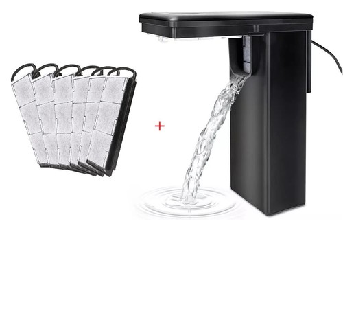 Aquarium filter with - filter, light