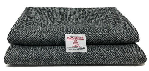 Harris tweed black and grey - and,
