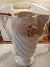 1930s Art Deco Delcroft Ware Large Pottery Jug  (755) H10"