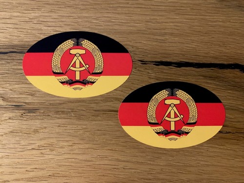 Gdr sticker flag - 2x, car