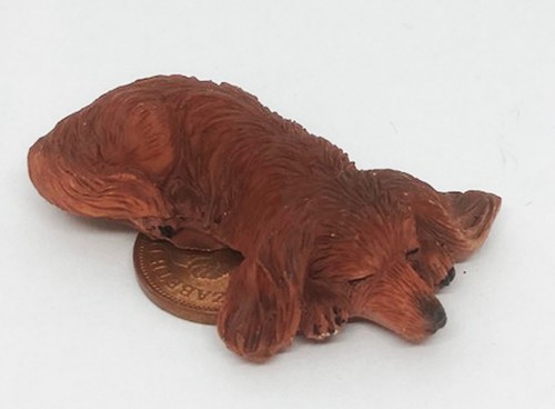 Dolls house dachshund dog - dolls,
