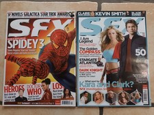 2x SFX Magazines 2007 #156 & 164 Spider-man 3, Smallville, Heroes, Doctor Who