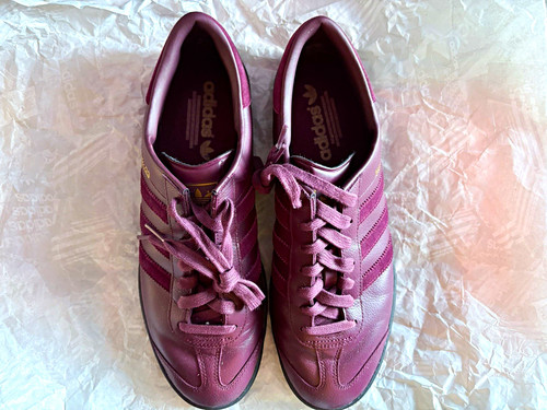 Adidas hamburg burgundy faux - burgundy,