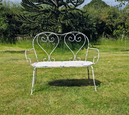 Vintage scrolled metal french - metal,