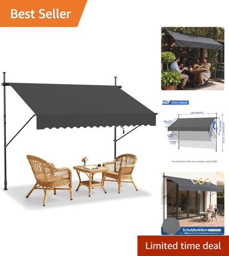 Telescopic retractable awning - telescopic,
