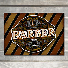 PERSONALISED Barber Shop Metal