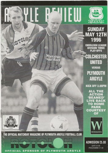 1996 colchester united - 1996, v