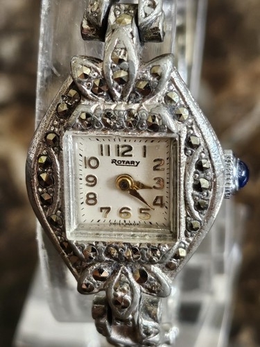 Vintage ladies marcasite watch - ladies,