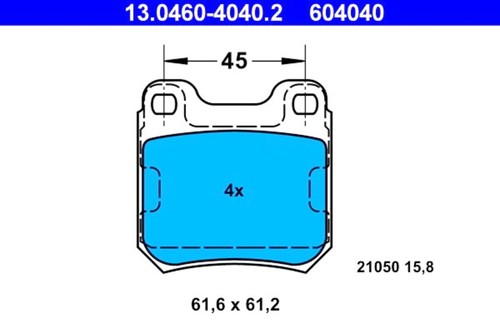 Disc brake pad - pad, set