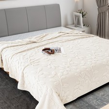 Large Faux Fur Warm Fleece Throw Over Soft Sofa Bed Mink Blanket Double & King