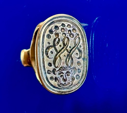 Medieval lion seal - medieval, ring