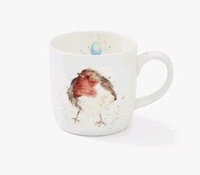 Wrendale Designs 'Garden Friends' Mug. Royal Worcester Bone China Robin Mug