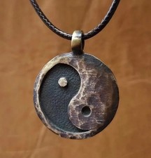 Yin Yang Necklace Tai Chi Chinese 304L Stainless Steel Mens