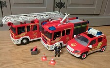 Playmobil Fire Truck And Engine Bundle